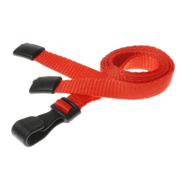 Billede af Rød lanyard / Halssnor / Keyhanger / Nøglesnor / Halsrem 10 mm med plast krog. 60270545